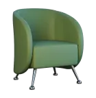 PANTHEON - 1, křeslo, ekokůže zelená